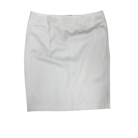 Vtg 80s Giorgio Sant'Angelo Pure White Polyester Skirt Suit Fully Lined Sz 12-14 - Picture 2 of 7